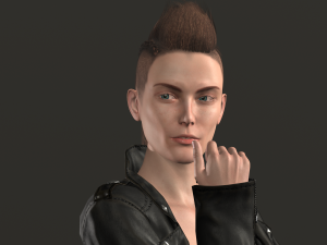 lana - low poly character 3D Model