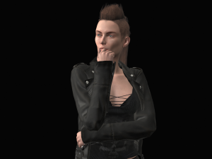 lana - low poly character 3D Model