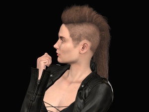 lana - low poly character 3D Model