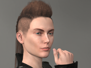 lana - low poly character 3D Model