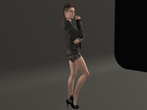 lana - low poly character 3D Model