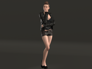 lana - low poly character 3D Model