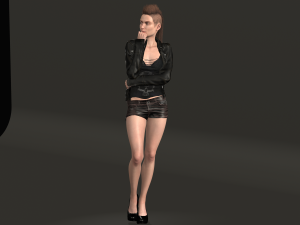 lana - low poly character 3D Model