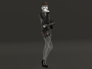 lana - low poly character 3D Model