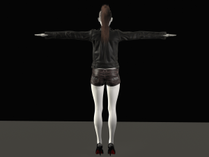 lana - low poly character 3D Model