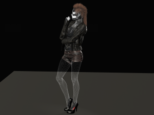lana - low poly character 3D Model