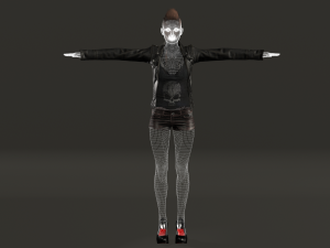 lana - low poly character 3D Model