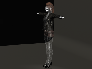 lana - low poly character 3D Model