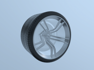 Car wheel tire 3D मॉडल