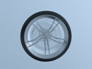 Car wheel tire 3D Model