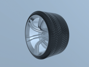Car wheel tire 3D Модель