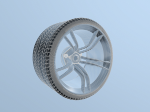 Car wheel tire 3D Модель
