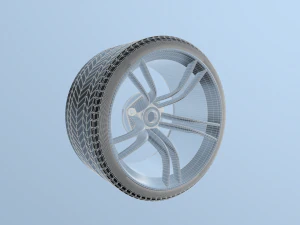 Car wheel tire 3D Model