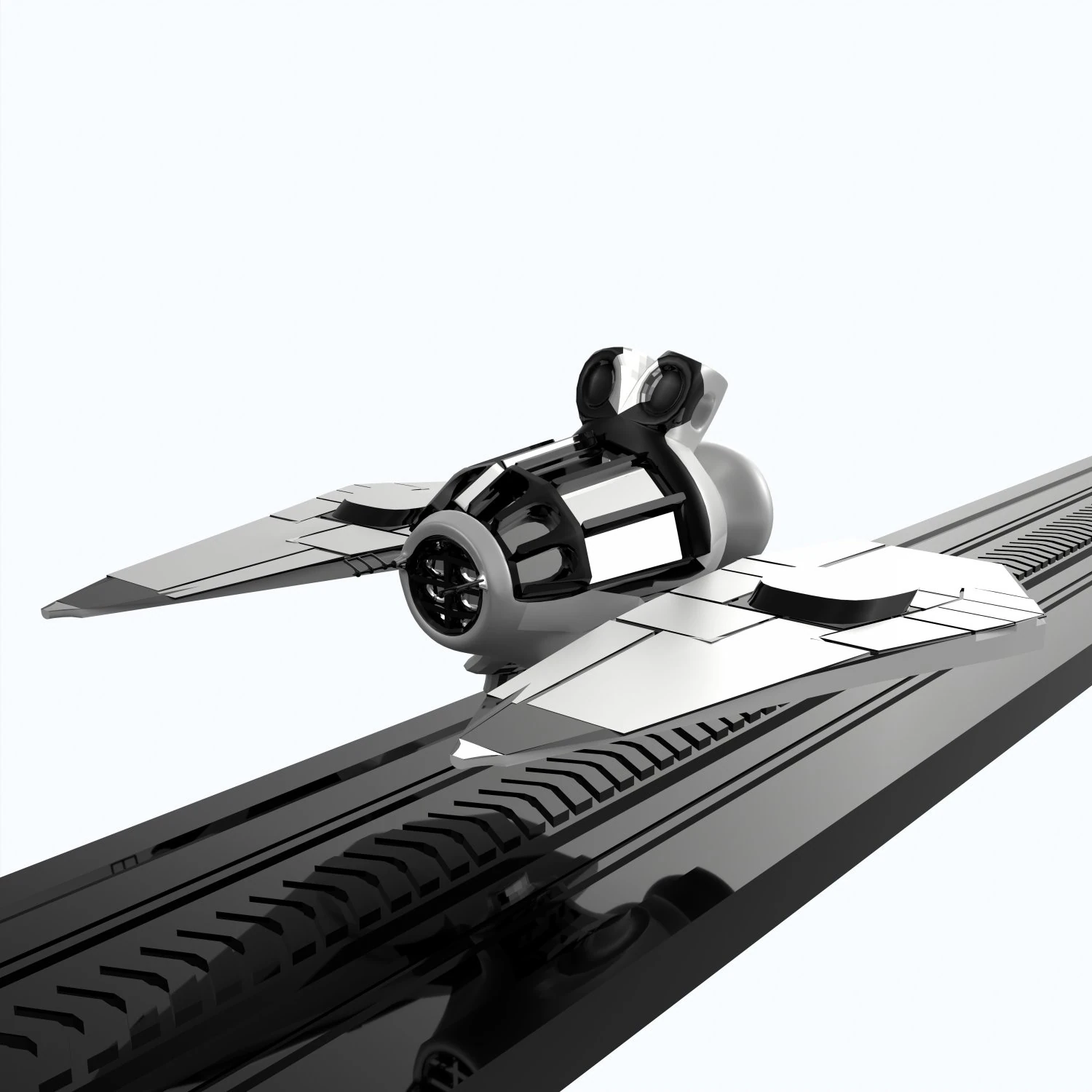 Nave espacial ultra Modelo 3D .c4d .max .obj .3ds .fbx .stl .blend 