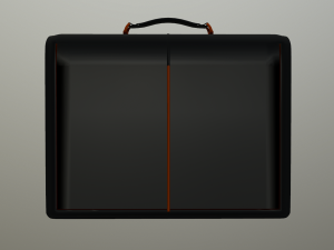 bag black-orange Modelo 3D