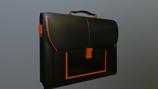 bag black-orange Modelo 3D .c4d .max .obj .3ds .fbx .stl .blend 