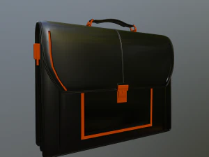 包 黑橙 3D 模型