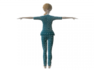 nurse girl - game ready Modello 3D