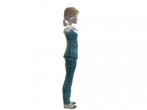 nurse girl - game ready Modello 3D