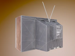 старий телевізор 3D Модель