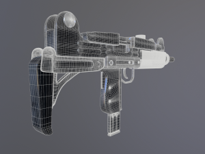 Uzi Q 3D 모델