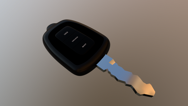 car key 3D Model .c4d .max .obj .3ds .fbx .stl .blend 