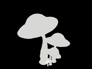 mushrooms Modèle 3D