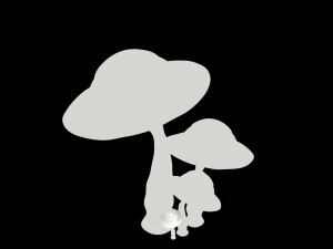 mushrooms Modèle 3D