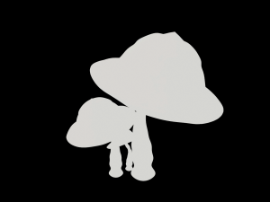 mushrooms Modèle 3D