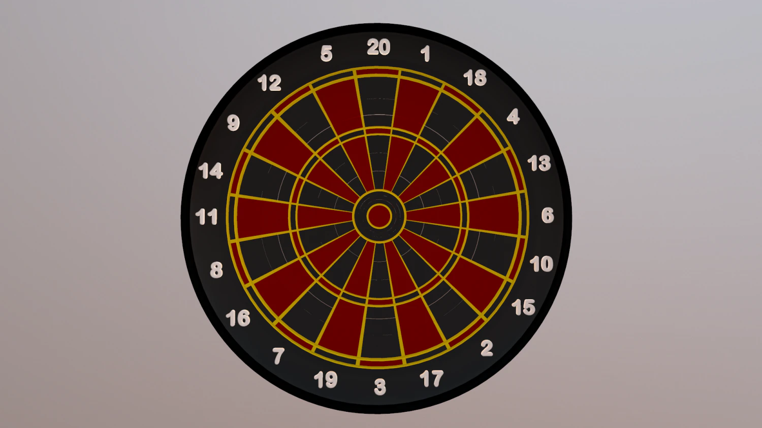 dartboard 3D Model .c4d .max .obj .3ds .fbx .stl .blend 