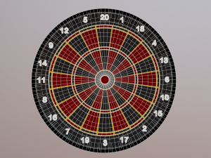 dartboard 3D Model