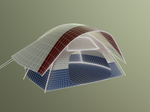 camping tent - summer nights Modello 3D