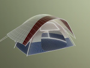 camping tent - summer nights 3D Model