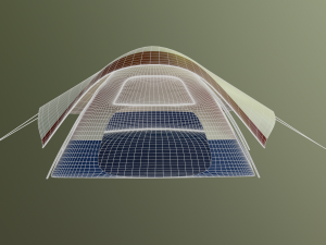camping tent - summer nights Modello 3D