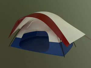 camping tent - summer nights 3D Model