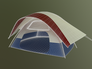 camping tent - summer nights Modello 3D
