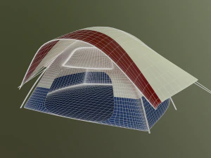 camping tent - summer nights 3D Model