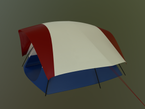 camping tent - summer nights Modello 3D