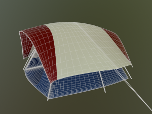 camping tent - summer nights Modello 3D