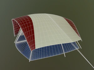 camping tent - summer nights 3D Model