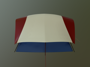 camping tent - summer nights Modello 3D