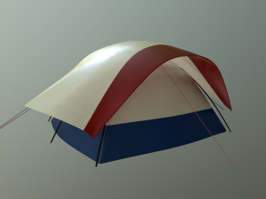 camping tent - summer nights Modello 3D