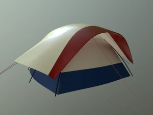 camping tent - summer nights 3D Model