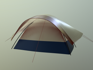 camping tent - summer nights Modello 3D