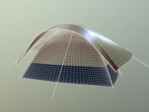 camping tent - summer nights 3D Model