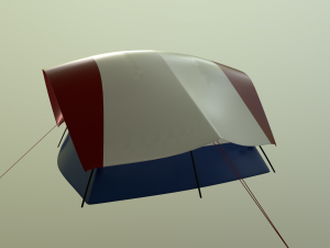 camping tent - summer nights Modello 3D