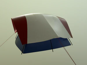 camping tent - summer nights 3D Model