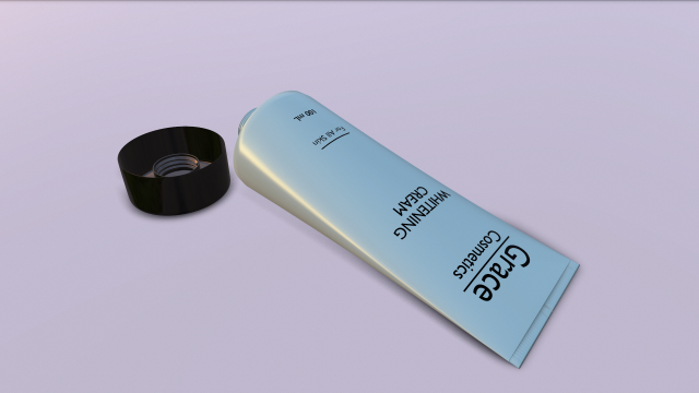 whitening cream - grace cosmetics 3D 모델 .c4d .max .obj .3ds .fbx .stl .blend 