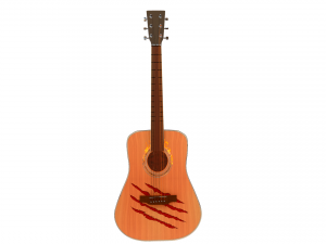 special acoustic guitar - asset high poly Modèle 3D