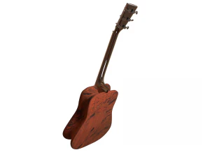 special acoustic guitar - asset high poly 3D Model